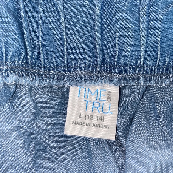 Time and Tru Womens Belted High Rise Pull-on Tencel Short Size L - Picture 7 of 8